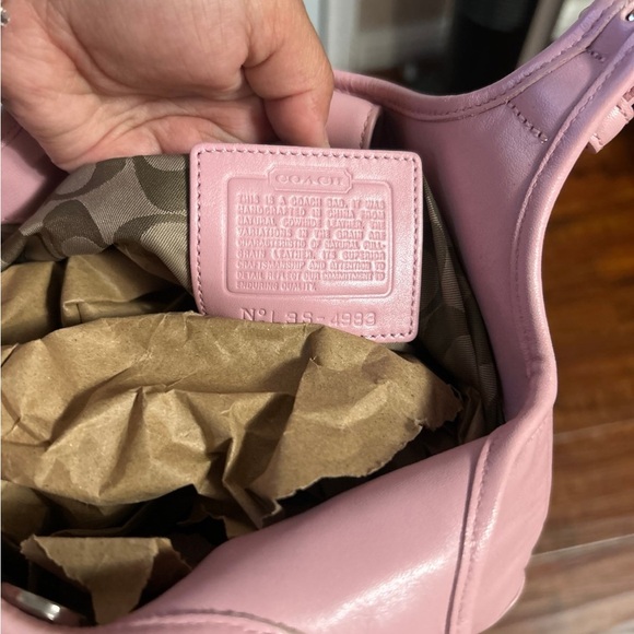 baby pink coach leather bag - Picture 5 of 6